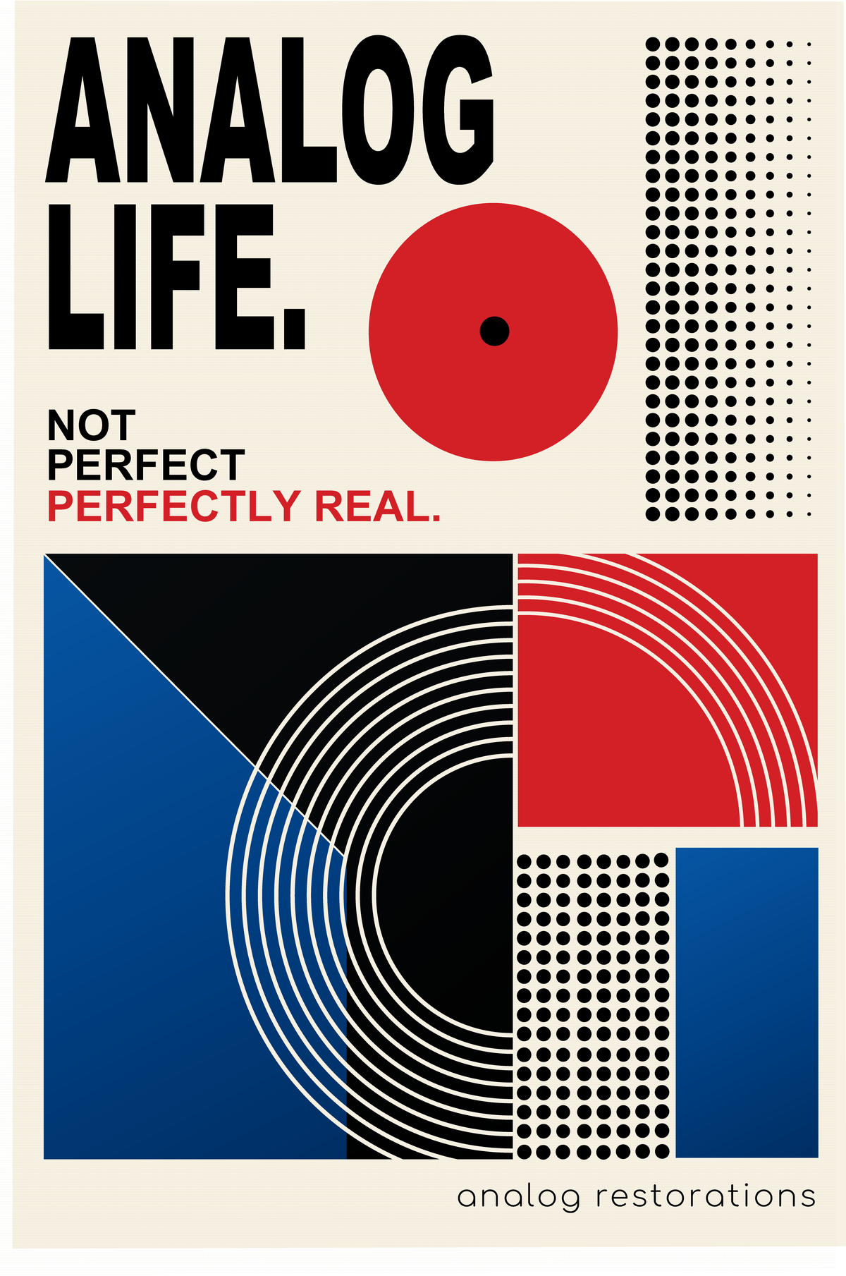 Analog Life Art Print on Canvas