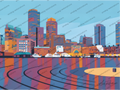 Boston on the Record Print on Canvas