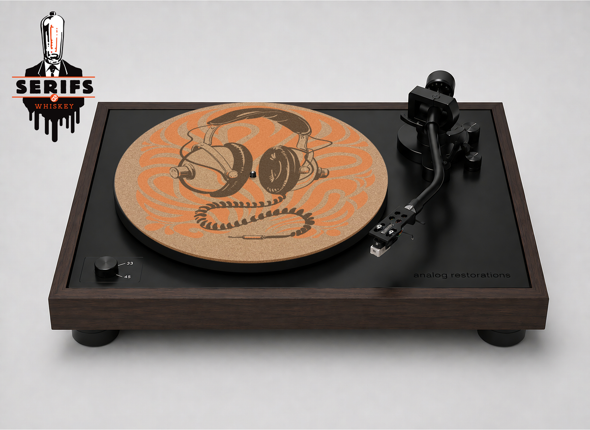 Groovy Headphones- Serifs and Whiskey