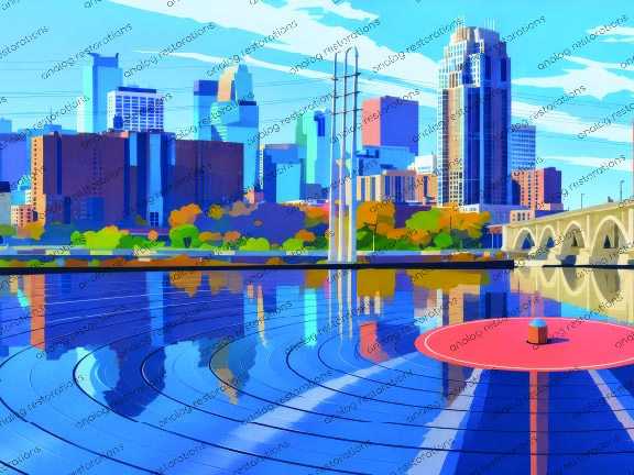 Minneapolis Music Print on Canvas