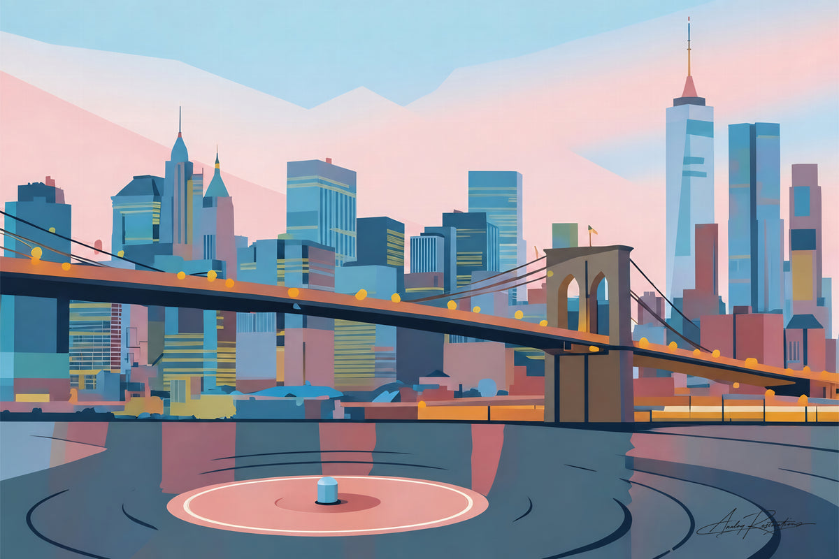 New York in Motion Print on Canvas