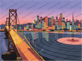 San Francisco After Dark Print on Canvas