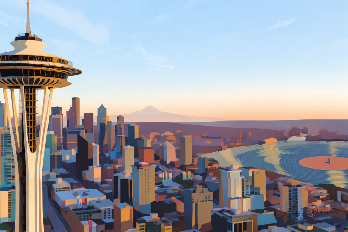 Emerald City Groove Print on Canvas