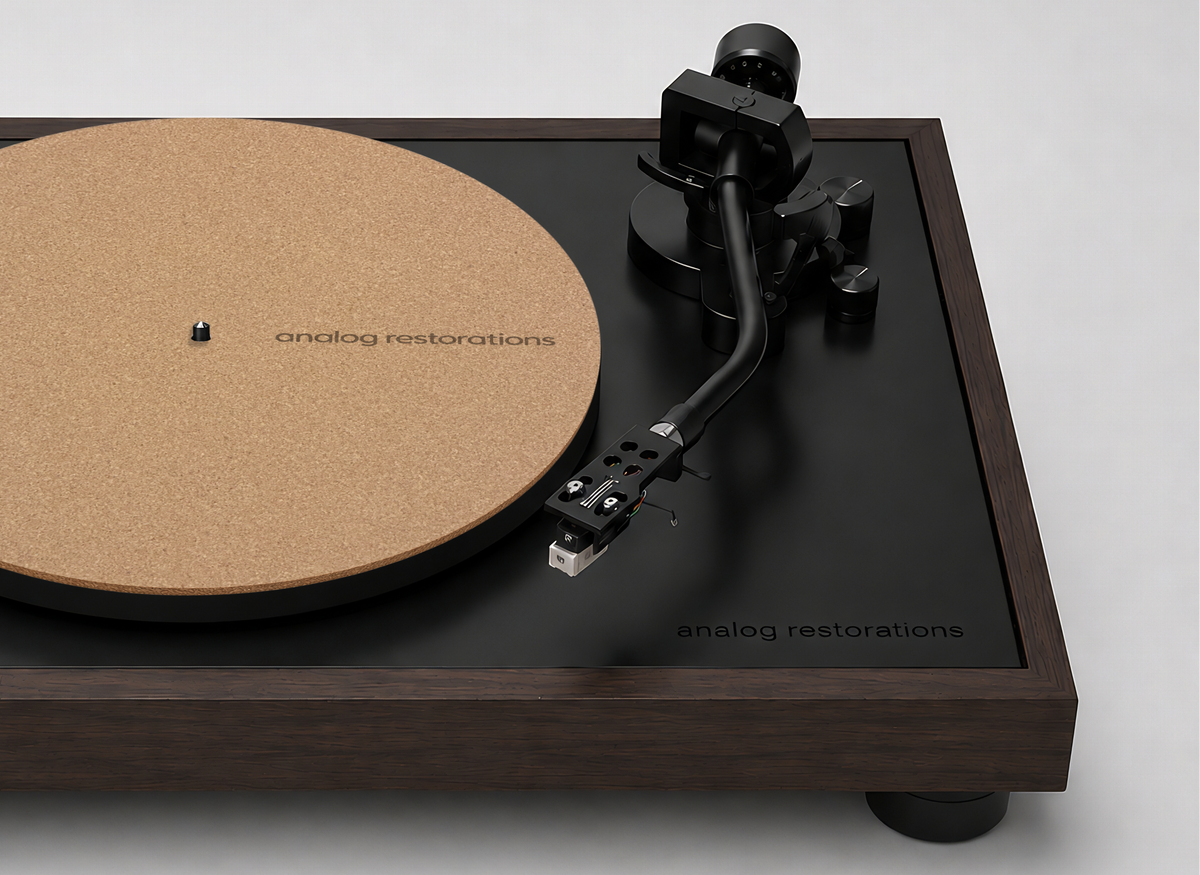 Signature Cork Platter Mat – Analog Restorations Logo