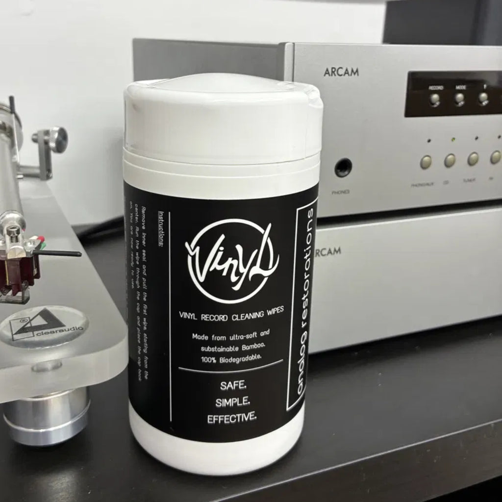 Record Cleaning Wipes. Pre-Saturated Biodegradable Disposable Wipes.